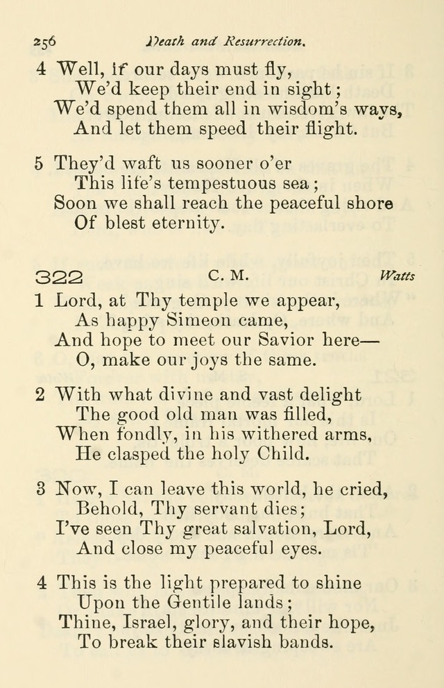 A Choice Selection of Hymns and Spiritual Songs for the use of the Baptist Church and all lovers of song page 259