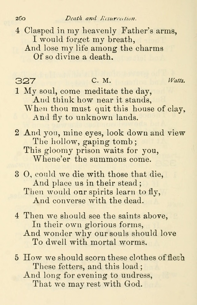 A Choice Selection of Hymns and Spiritual Songs for the use of the Baptist Church and all lovers of song page 263