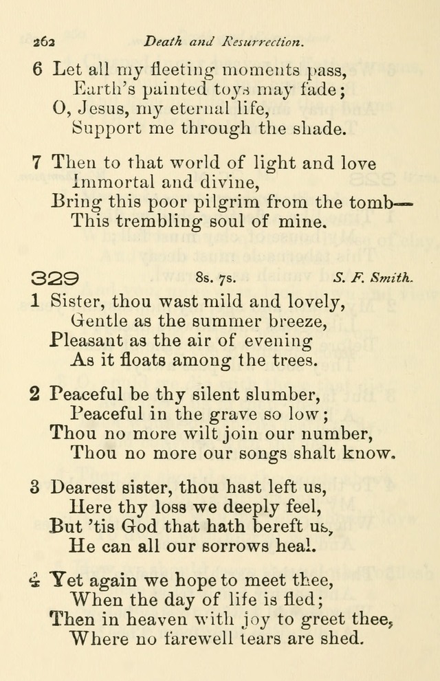 A Choice Selection of Hymns and Spiritual Songs for the use of the Baptist Church and all lovers of song page 265