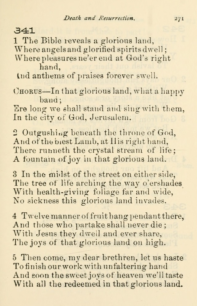 A Choice Selection of Hymns and Spiritual Songs for the use of the Baptist Church and all lovers of song page 274