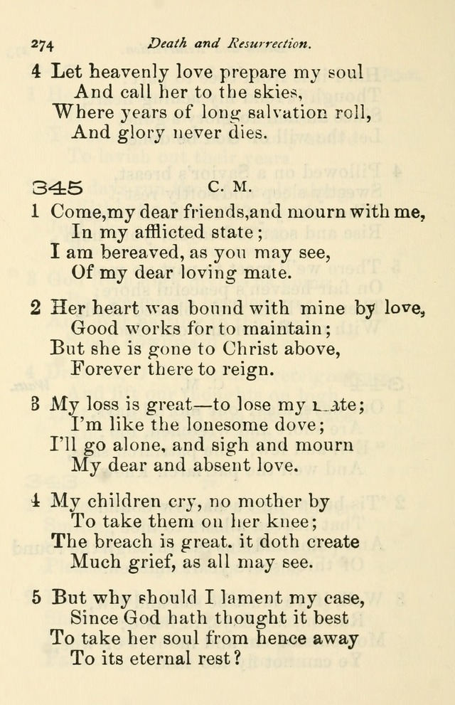 A Choice Selection of Hymns and Spiritual Songs for the use of the Baptist Church and all lovers of song page 277