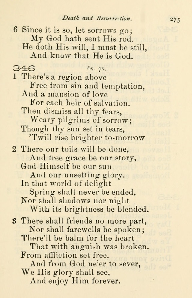 A Choice Selection of Hymns and Spiritual Songs for the use of the Baptist Church and all lovers of song page 278