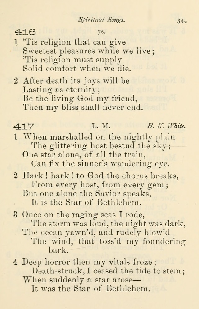 A Choice Selection of Hymns and Spiritual Songs for the use of the Baptist Church and all lovers of song page 352