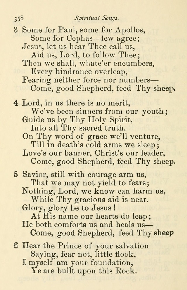 A Choice Selection of Hymns and Spiritual Songs for the use of the Baptist Church and all lovers of song page 361