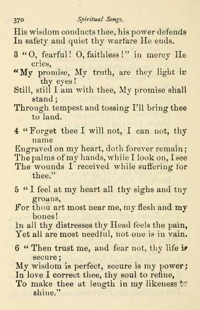 A Choice Selection of Hymns and Spiritual Songs for the use of the Baptist Church and all lovers of song page 373