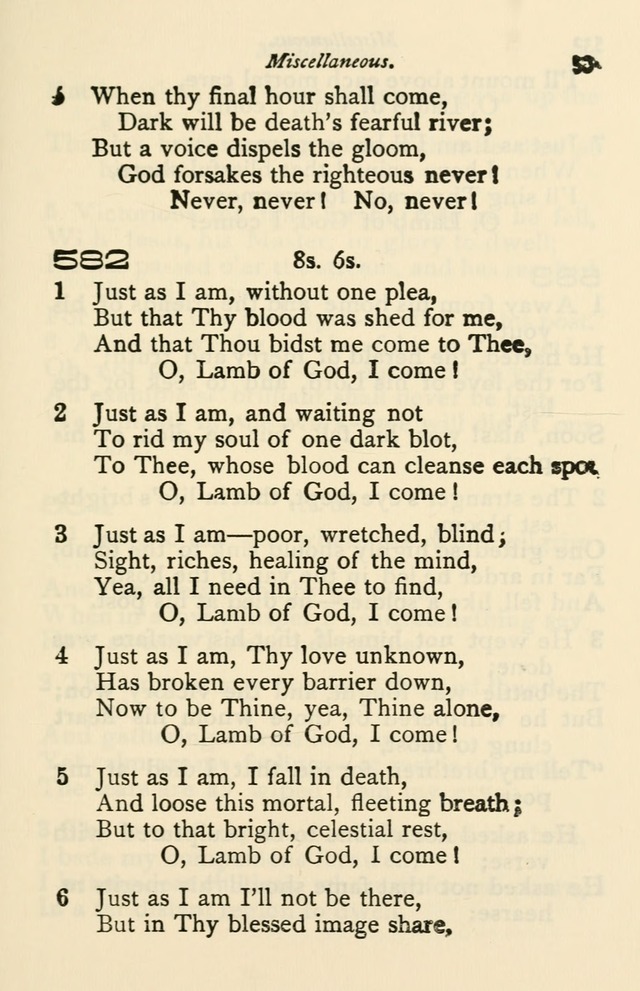 A Choice Selection of Hymns and Spiritual Songs for the use of the Baptist Church and all lovers of song page 534