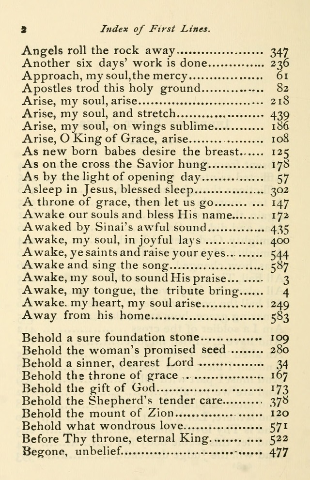 A Choice Selection of Hymns and Spiritual Songs for the use of the Baptist Church and all lovers of song page 549