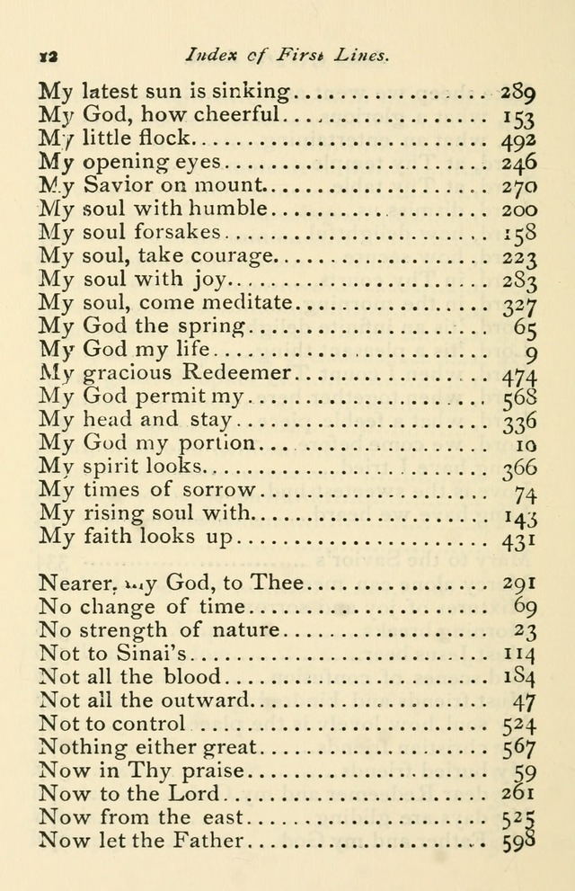 A Choice Selection of Hymns and Spiritual Songs for the use of the Baptist Church and all lovers of song page 559