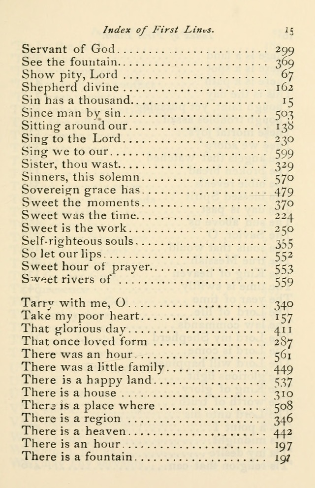 A Choice Selection of Hymns and Spiritual Songs for the use of the Baptist Church and all lovers of song page 562