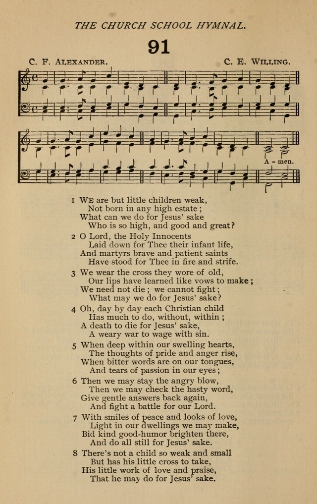 The Church School Hymnal with Tunes page 111