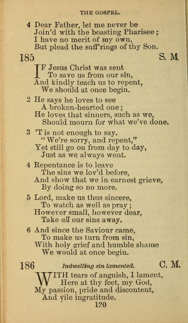 A Collection of Spiritual Hymns: adapted to the Various Kinds of Christian Worship, and especially designed for the use of the Brethren in Christ. 2nd ed. page 122