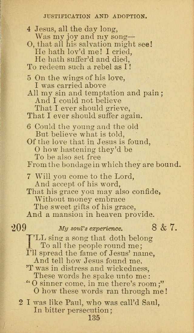 A Collection of Spiritual Hymns: adapted to the Various Kinds of Christian Worship, and especially designed for the use of the Brethren in Christ. 2nd ed. page 137