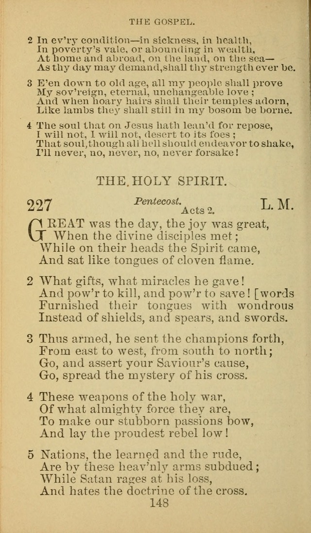 A Collection of Spiritual Hymns: adapted to the Various Kinds of Christian Worship, and especially designed for the use of the Brethren in Christ. 2nd ed. page 150