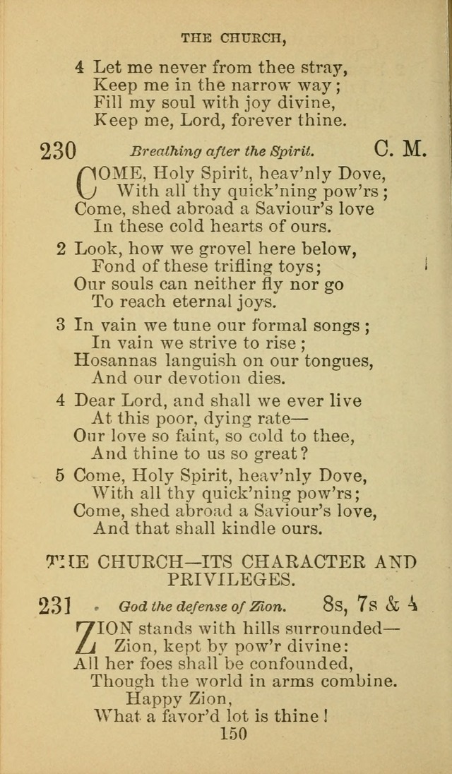 A Collection of Spiritual Hymns: adapted to the Various Kinds of Christian Worship, and especially designed for the use of the Brethren in Christ. 2nd ed. page 152