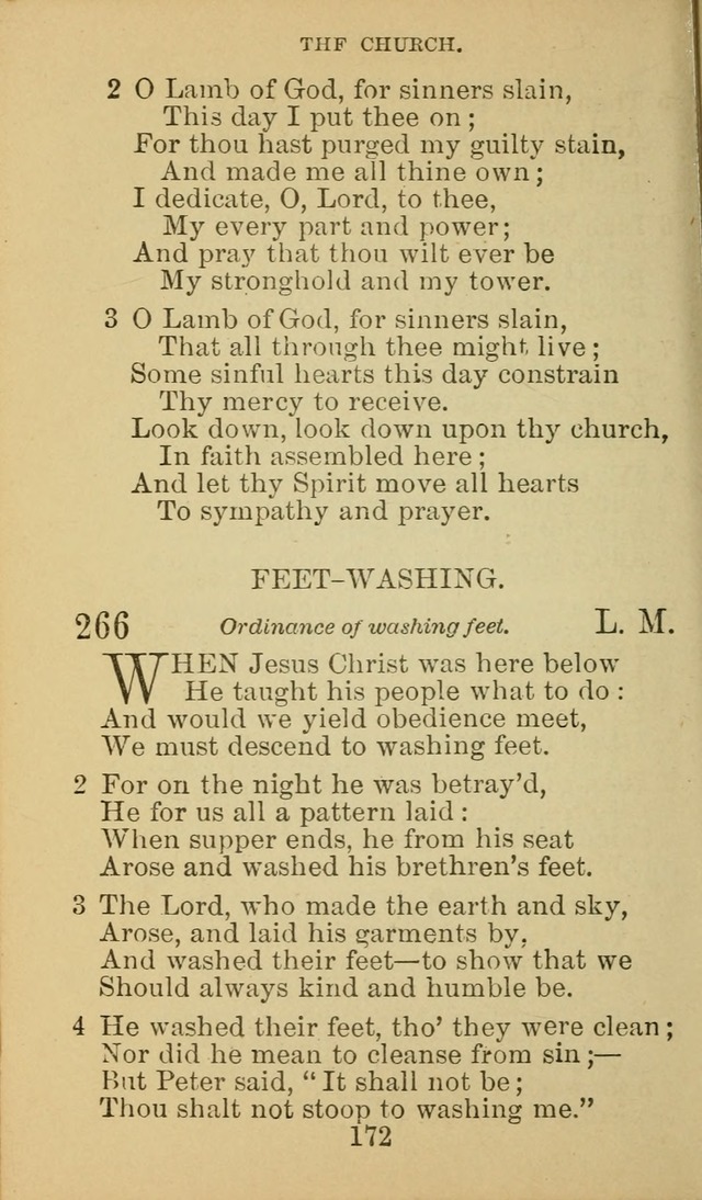 A Collection of Spiritual Hymns: adapted to the Various Kinds of Christian Worship, and especially designed for the use of the Brethren in Christ. 2nd ed. page 174