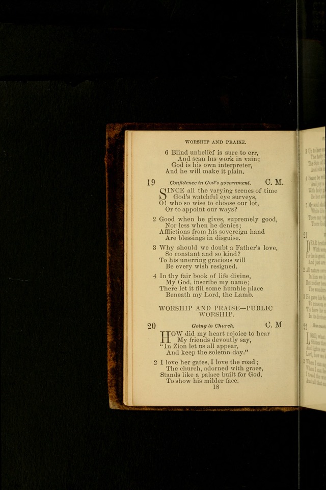 A Collection of Spiritual Hymns: adapted to the Various Kinds of Christian Worship, and especially designed for the use of the Brethren in Christ. 2nd ed. page 20