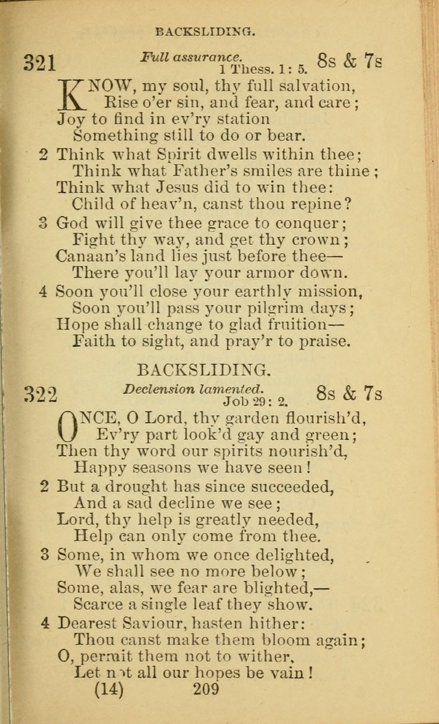 A Collection of Spiritual Hymns: adapted to the Various Kinds of Christian Worship, and especially designed for the use of the Brethren in Christ. 2nd ed. page 211