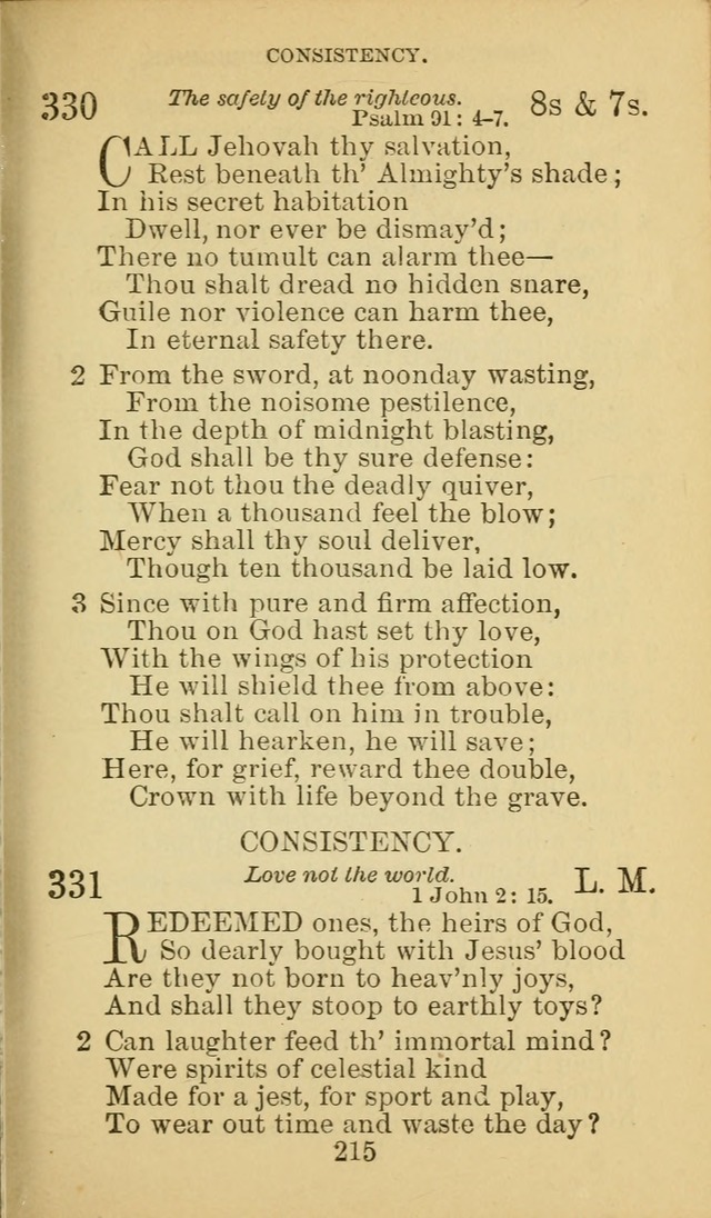 A Collection of Spiritual Hymns: adapted to the Various Kinds of Christian Worship, and especially designed for the use of the Brethren in Christ. 2nd ed. page 217