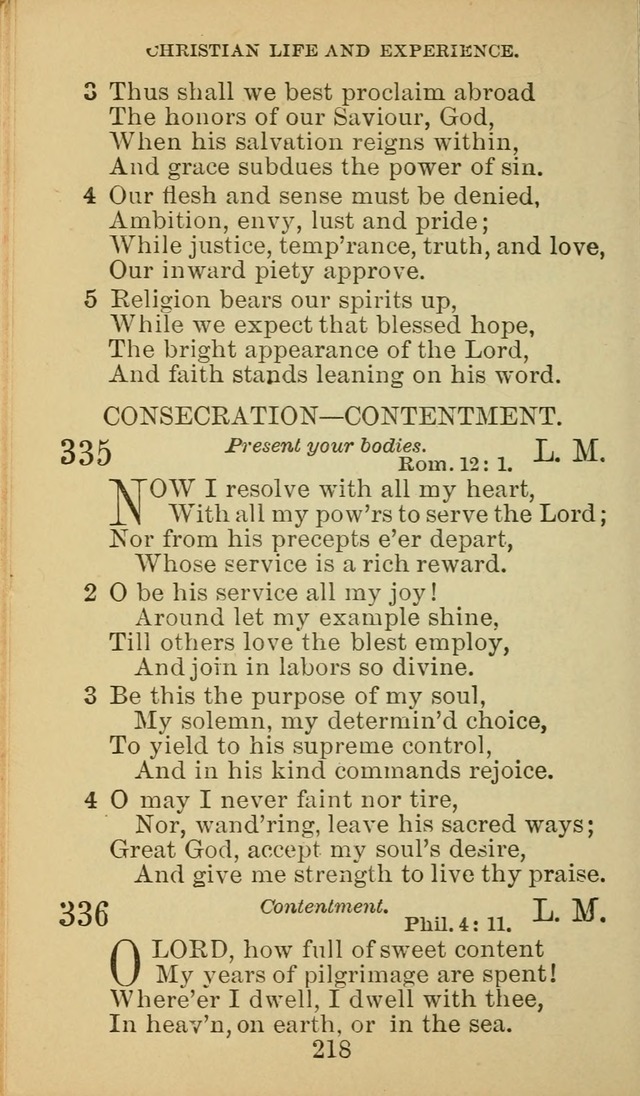 A Collection of Spiritual Hymns: adapted to the Various Kinds of Christian Worship, and especially designed for the use of the Brethren in Christ. 2nd ed. page 220