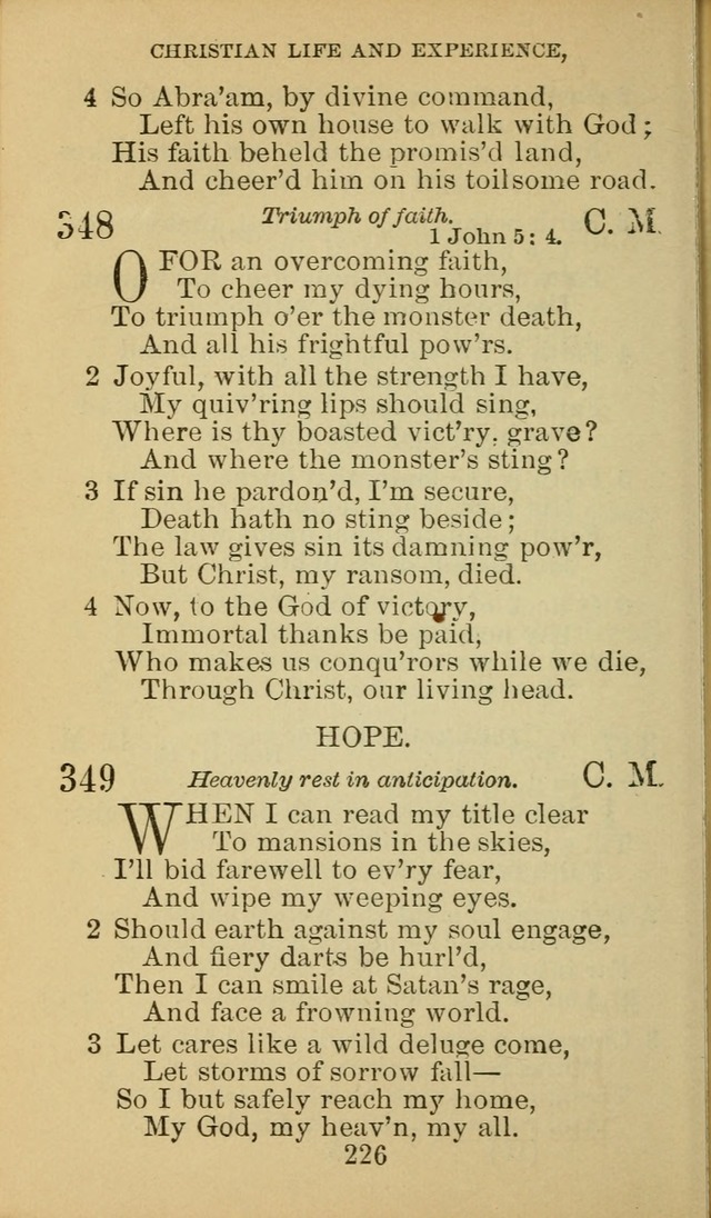 A Collection of Spiritual Hymns: adapted to the Various Kinds of Christian Worship, and especially designed for the use of the Brethren in Christ. 2nd ed. page 228