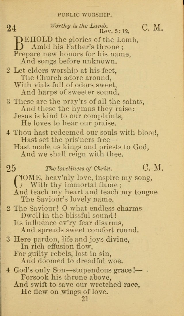 A Collection of Spiritual Hymns: adapted to the Various Kinds of Christian Worship, and especially designed for the use of the Brethren in Christ. 2nd ed. page 23