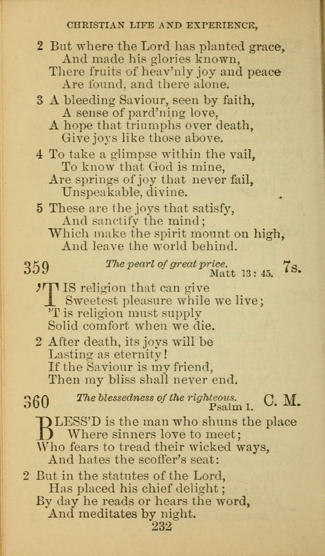 A Collection of Spiritual Hymns: adapted to the Various Kinds of Christian Worship, and especially designed for the use of the Brethren in Christ. 2nd ed. page 234