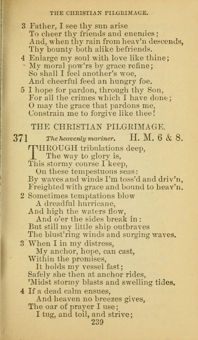 A Collection of Spiritual Hymns: adapted to the Various Kinds of Christian Worship, and especially designed for the use of the Brethren in Christ. 2nd ed. page 241