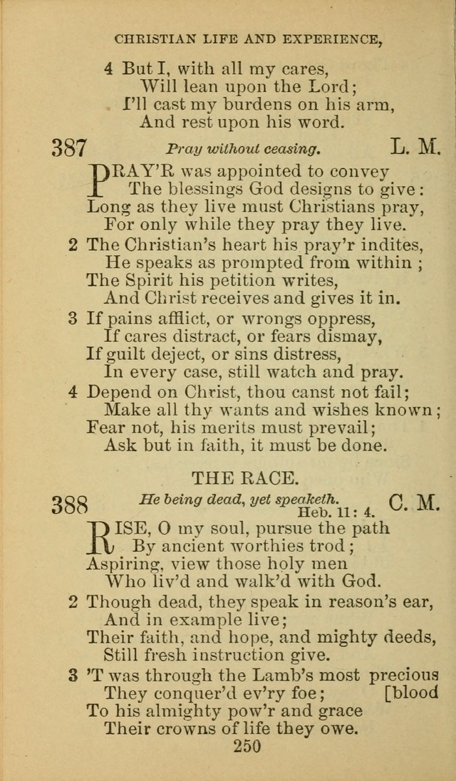 A Collection of Spiritual Hymns: adapted to the Various Kinds of Christian Worship, and especially designed for the use of the Brethren in Christ. 2nd ed. page 252