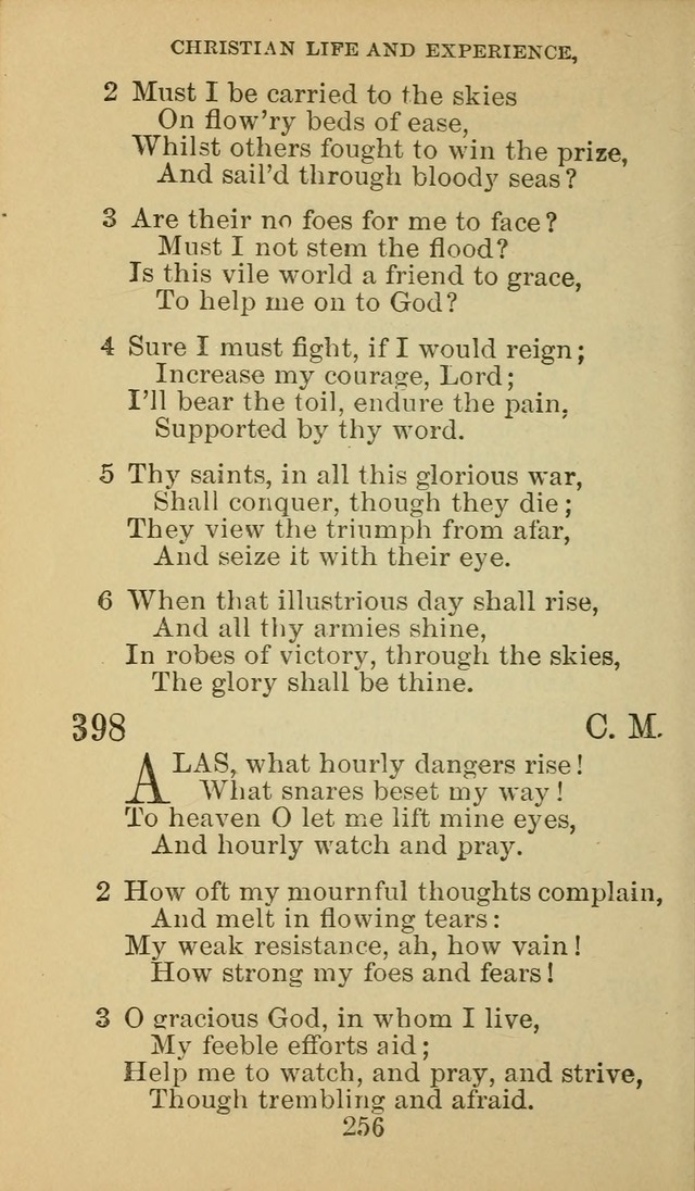 A Collection of Spiritual Hymns: adapted to the Various Kinds of Christian Worship, and especially designed for the use of the Brethren in Christ. 2nd ed. page 258