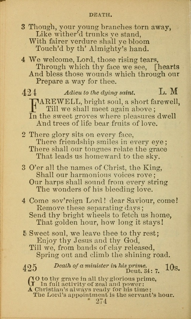 A Collection of Spiritual Hymns: adapted to the Various Kinds of Christian Worship, and especially designed for the use of the Brethren in Christ. 2nd ed. page 276