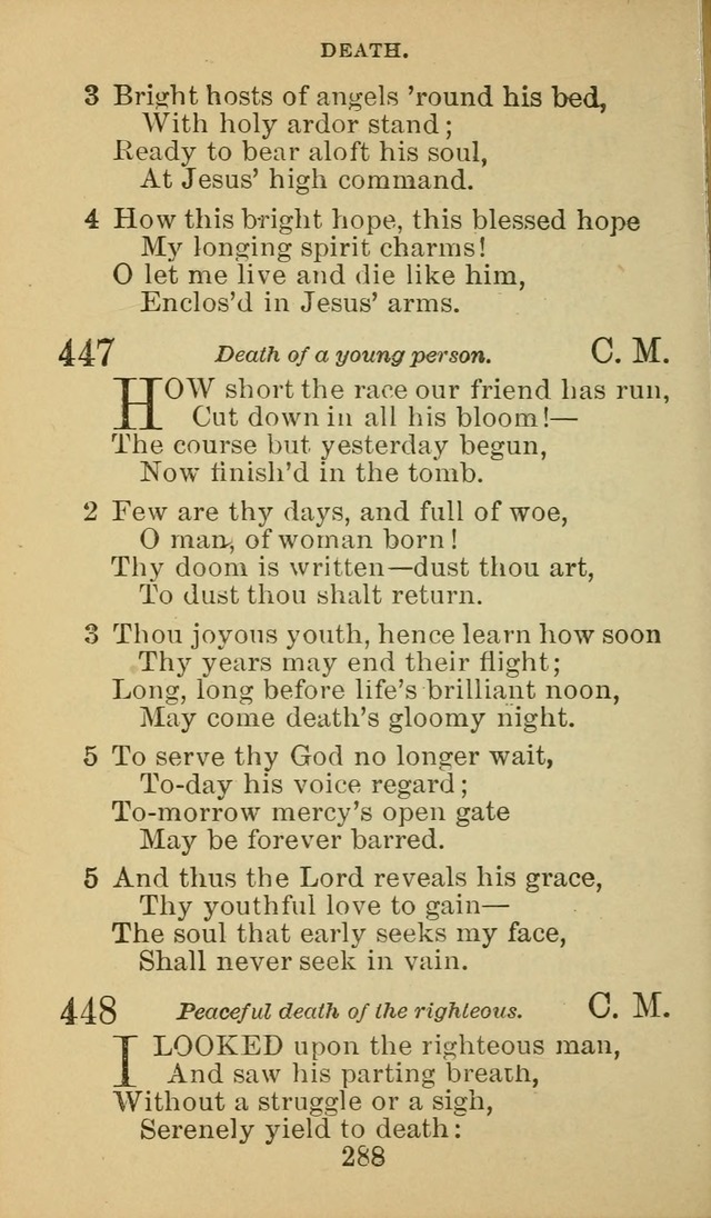 A Collection of Spiritual Hymns: adapted to the Various Kinds of Christian Worship, and especially designed for the use of the Brethren in Christ. 2nd ed. page 290