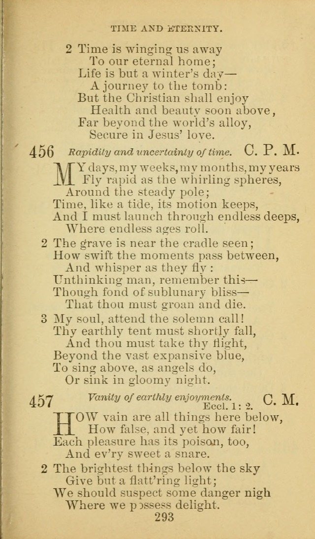 A Collection of Spiritual Hymns: adapted to the Various Kinds of Christian Worship, and especially designed for the use of the Brethren in Christ. 2nd ed. page 295