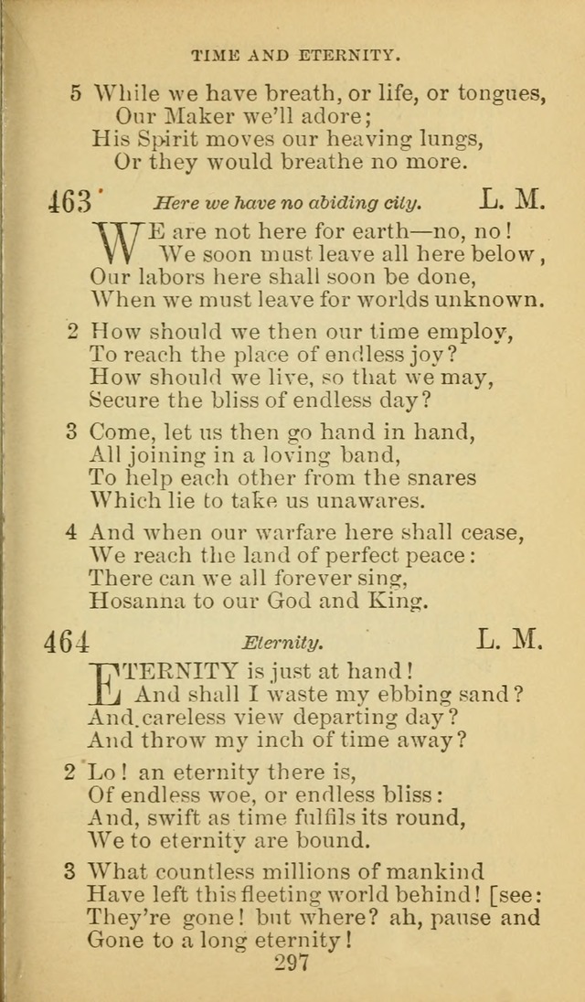 A Collection of Spiritual Hymns: adapted to the Various Kinds of Christian Worship, and especially designed for the use of the Brethren in Christ. 2nd ed. page 299