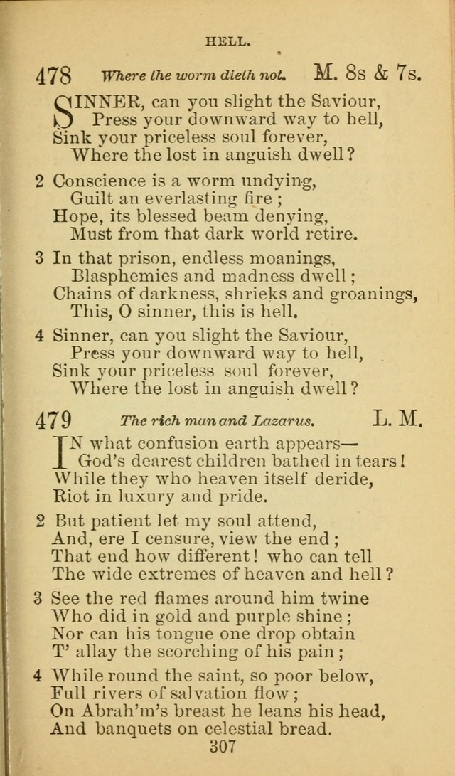 A Collection of Spiritual Hymns: adapted to the Various Kinds of Christian Worship, and especially designed for the use of the Brethren in Christ. 2nd ed. page 309