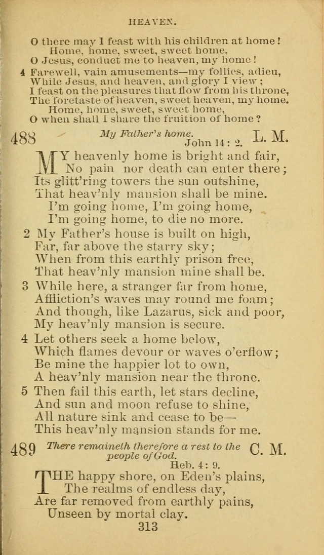 A Collection of Spiritual Hymns: adapted to the Various Kinds of Christian Worship, and especially designed for the use of the Brethren in Christ. 2nd ed. page 315