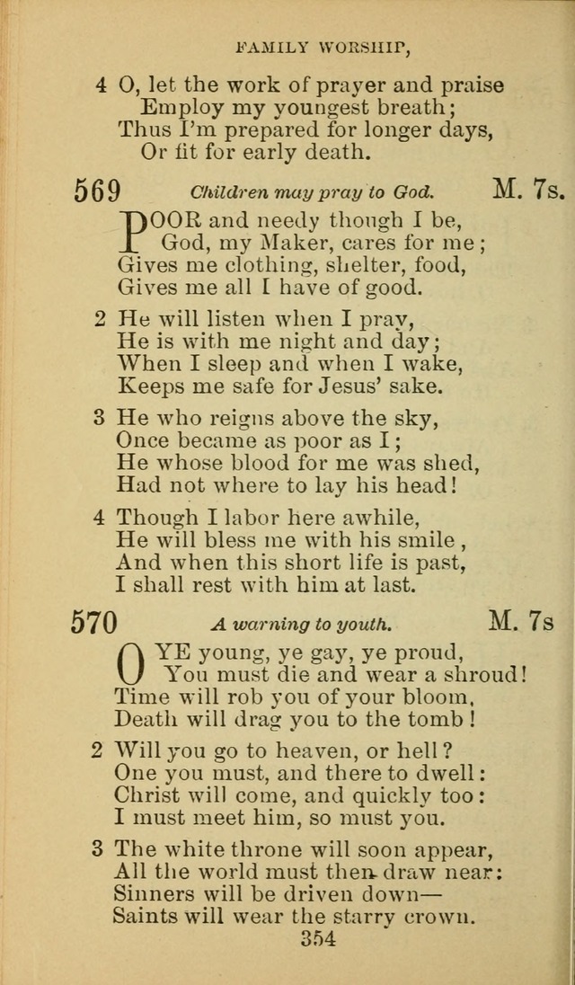 A Collection of Spiritual Hymns: adapted to the Various Kinds of Christian Worship, and especially designed for the use of the Brethren in Christ. 2nd ed. page 356