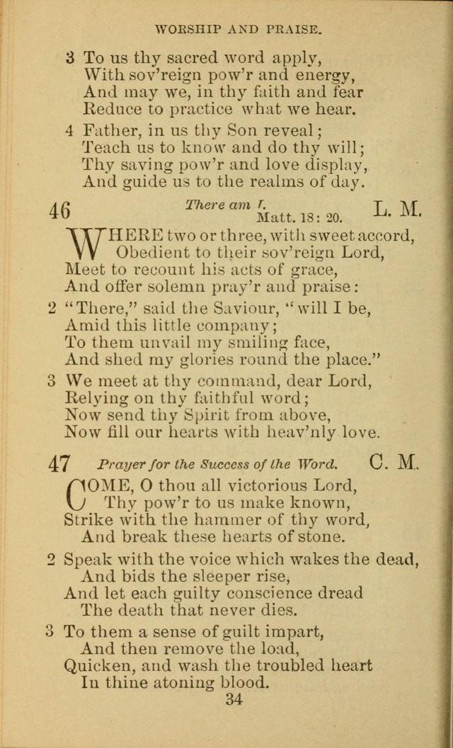 A Collection of Spiritual Hymns: adapted to the Various Kinds of Christian Worship, and especially designed for the use of the Brethren in Christ. 2nd ed. page 36