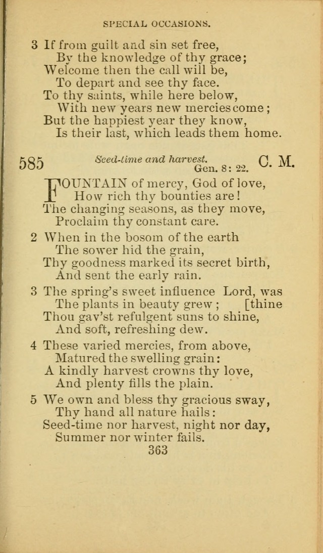 A Collection of Spiritual Hymns: adapted to the Various Kinds of Christian Worship, and especially designed for the use of the Brethren in Christ. 2nd ed. page 365