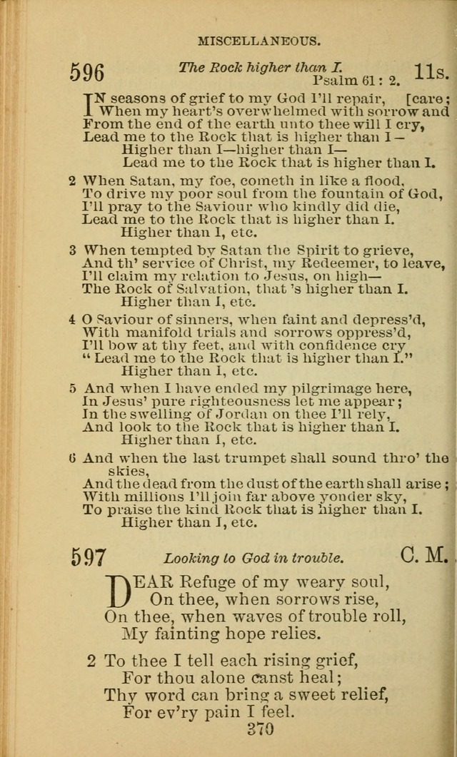 A Collection of Spiritual Hymns: adapted to the Various Kinds of Christian Worship, and especially designed for the use of the Brethren in Christ. 2nd ed. page 372