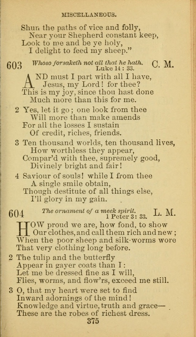 A Collection of Spiritual Hymns: adapted to the Various Kinds of Christian Worship, and especially designed for the use of the Brethren in Christ. 2nd ed. page 377