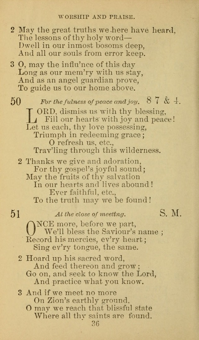 A Collection of Spiritual Hymns: adapted to the Various Kinds of Christian Worship, and especially designed for the use of the Brethren in Christ. 2nd ed. page 38