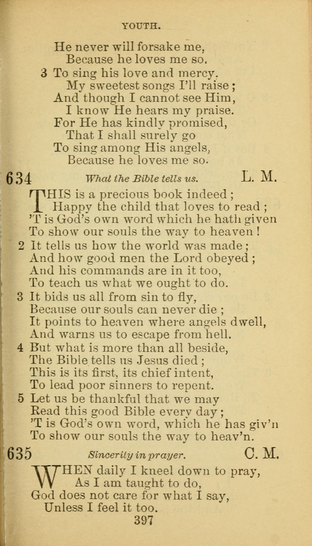 A Collection of Spiritual Hymns: adapted to the Various Kinds of Christian Worship, and especially designed for the use of the Brethren in Christ. 2nd ed. page 399