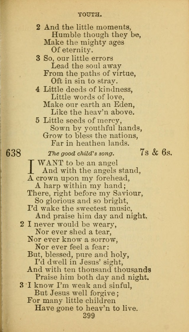 A Collection of Spiritual Hymns: adapted to the Various Kinds of Christian Worship, and especially designed for the use of the Brethren in Christ. 2nd ed. page 401