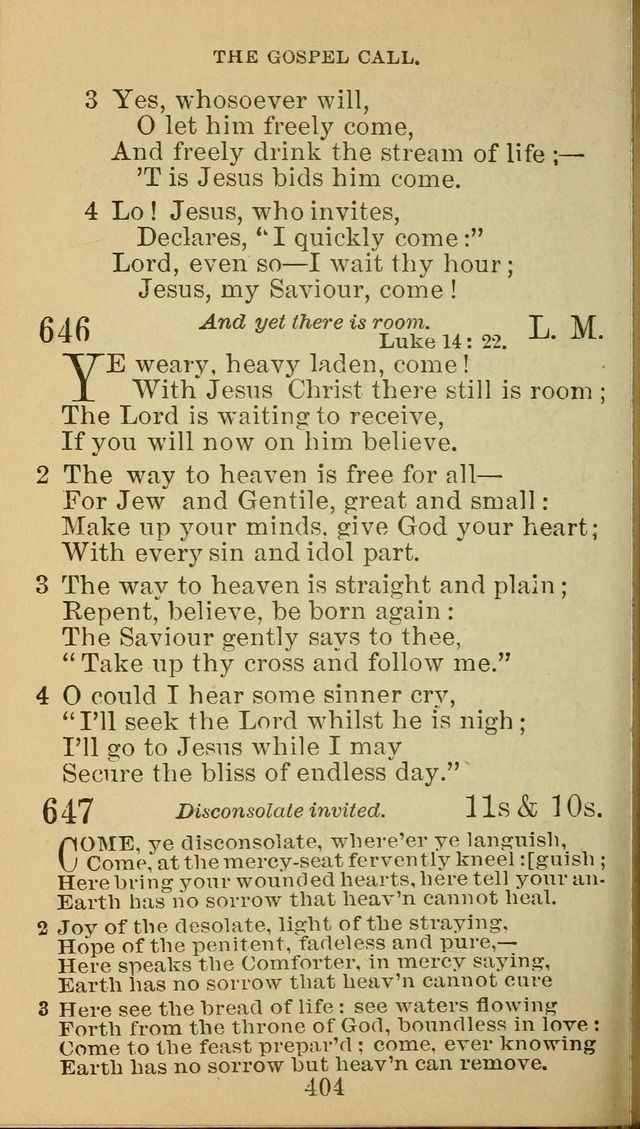 A Collection of Spiritual Hymns: adapted to the Various Kinds of Christian Worship, and especially designed for the use of the Brethren in Christ. 2nd ed. page 406