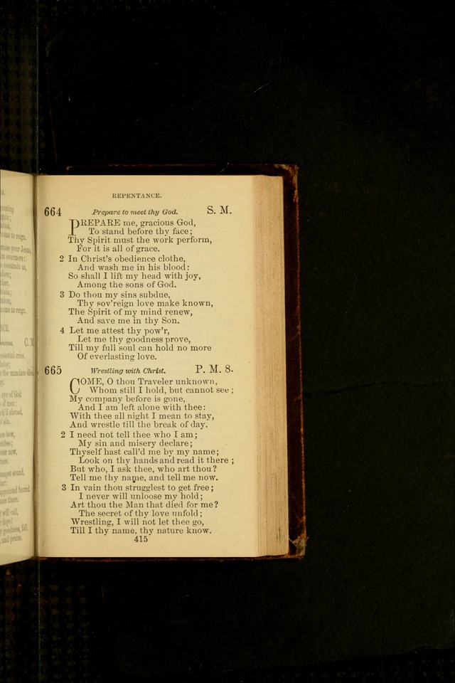 A Collection of Spiritual Hymns: adapted to the Various Kinds of Christian Worship, and especially designed for the use of the Brethren in Christ. 2nd ed. page 419