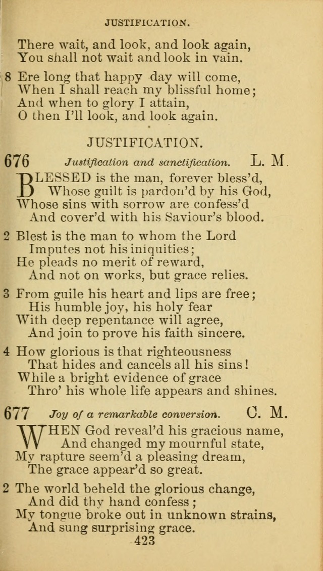 A Collection of Spiritual Hymns: adapted to the Various Kinds of Christian Worship, and especially designed for the use of the Brethren in Christ. 2nd ed. page 427