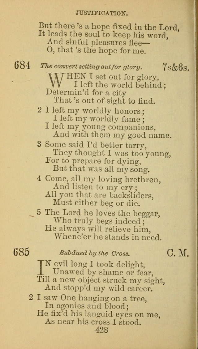 A Collection of Spiritual Hymns: adapted to the Various Kinds of Christian Worship, and especially designed for the use of the Brethren in Christ. 2nd ed. page 432