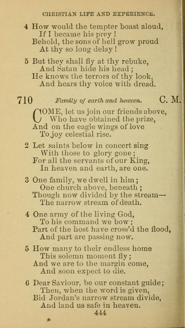 A Collection of Spiritual Hymns: adapted to the Various Kinds of Christian Worship, and especially designed for the use of the Brethren in Christ. 2nd ed. page 448