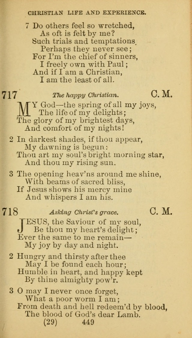 A Collection of Spiritual Hymns: adapted to the Various Kinds of Christian Worship, and especially designed for the use of the Brethren in Christ. 2nd ed. page 453