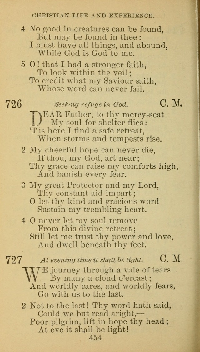 A Collection of Spiritual Hymns: adapted to the Various Kinds of Christian Worship, and especially designed for the use of the Brethren in Christ. 2nd ed. page 458